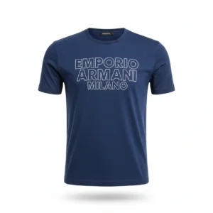 Round Neck T-Shirt(Blue)
